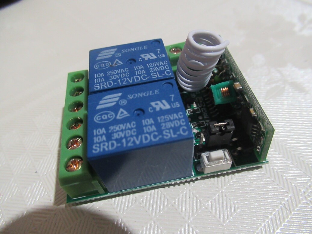 Kaige 12V dual channel remote relay board review and manual