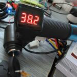 Ebike throttle with switch and voltmeter 12V-72V